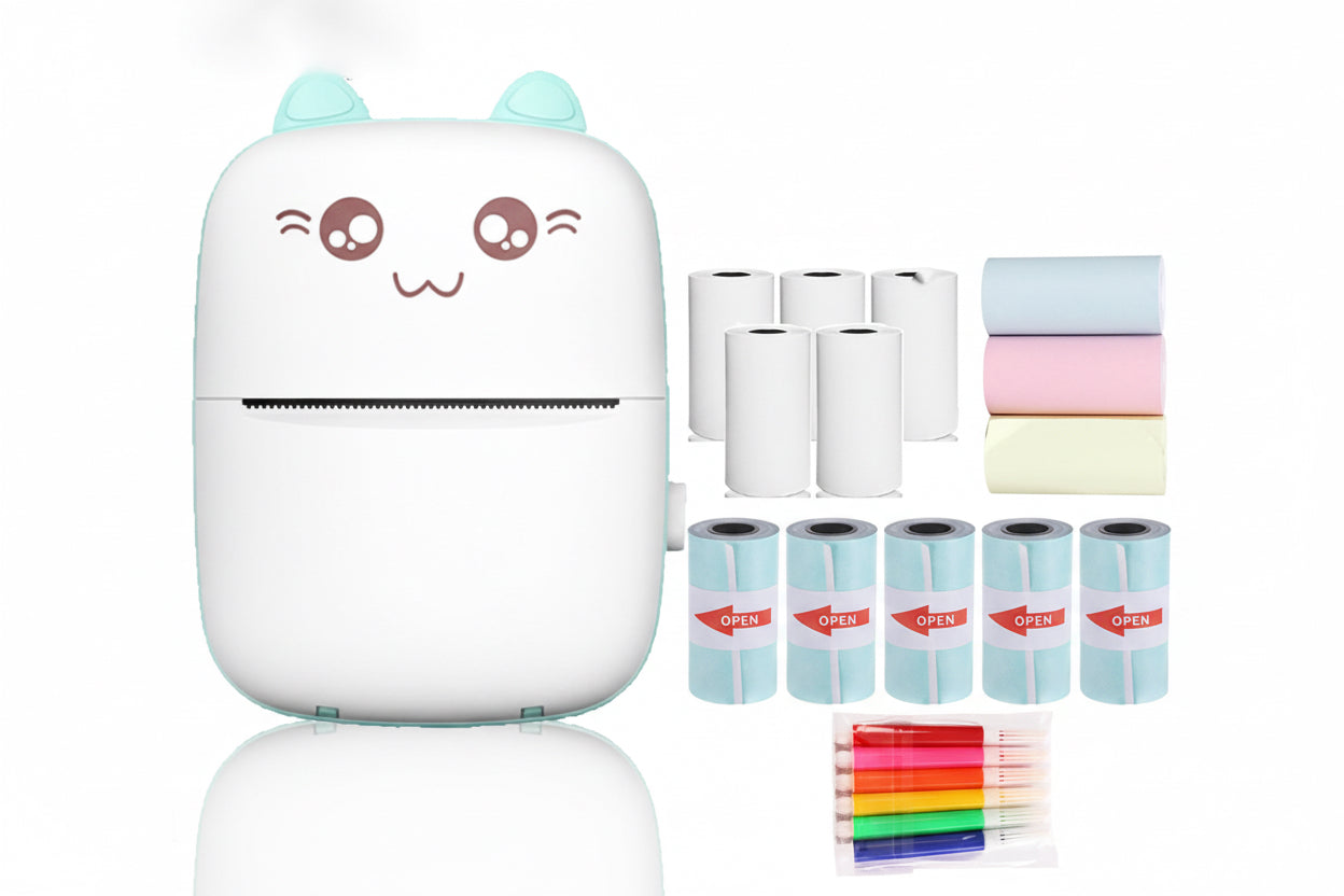 Mini Imprimante Portable Bluetooth – Imprimante Thermique de Poche pour Téléphone (Photos, Notes & Étiquettes)